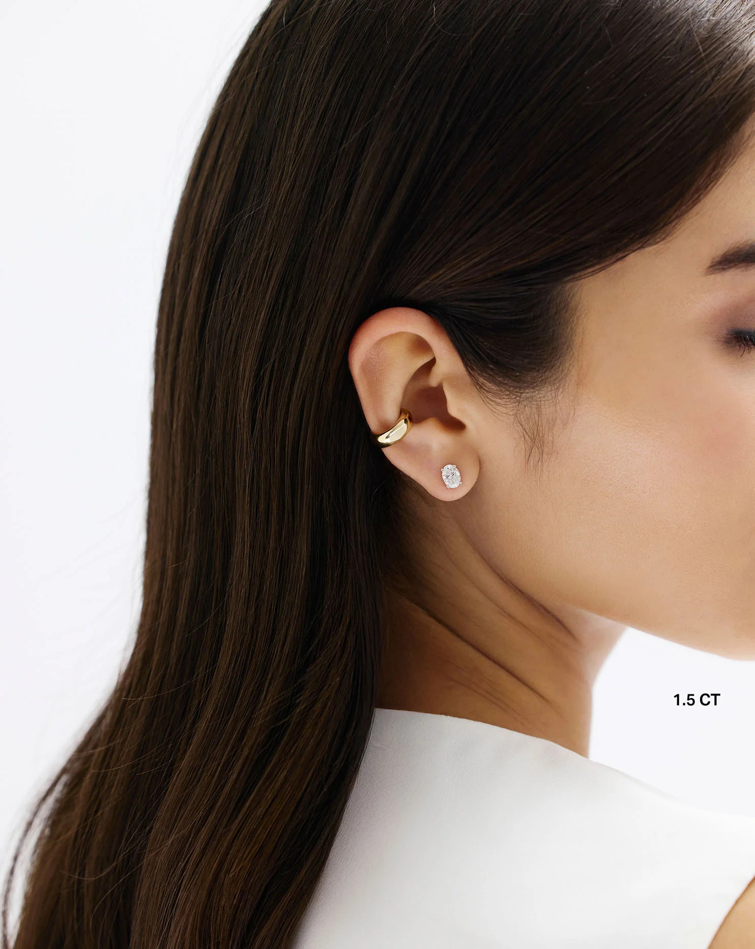Oval Lab Diamond Studs | Ring Concierge