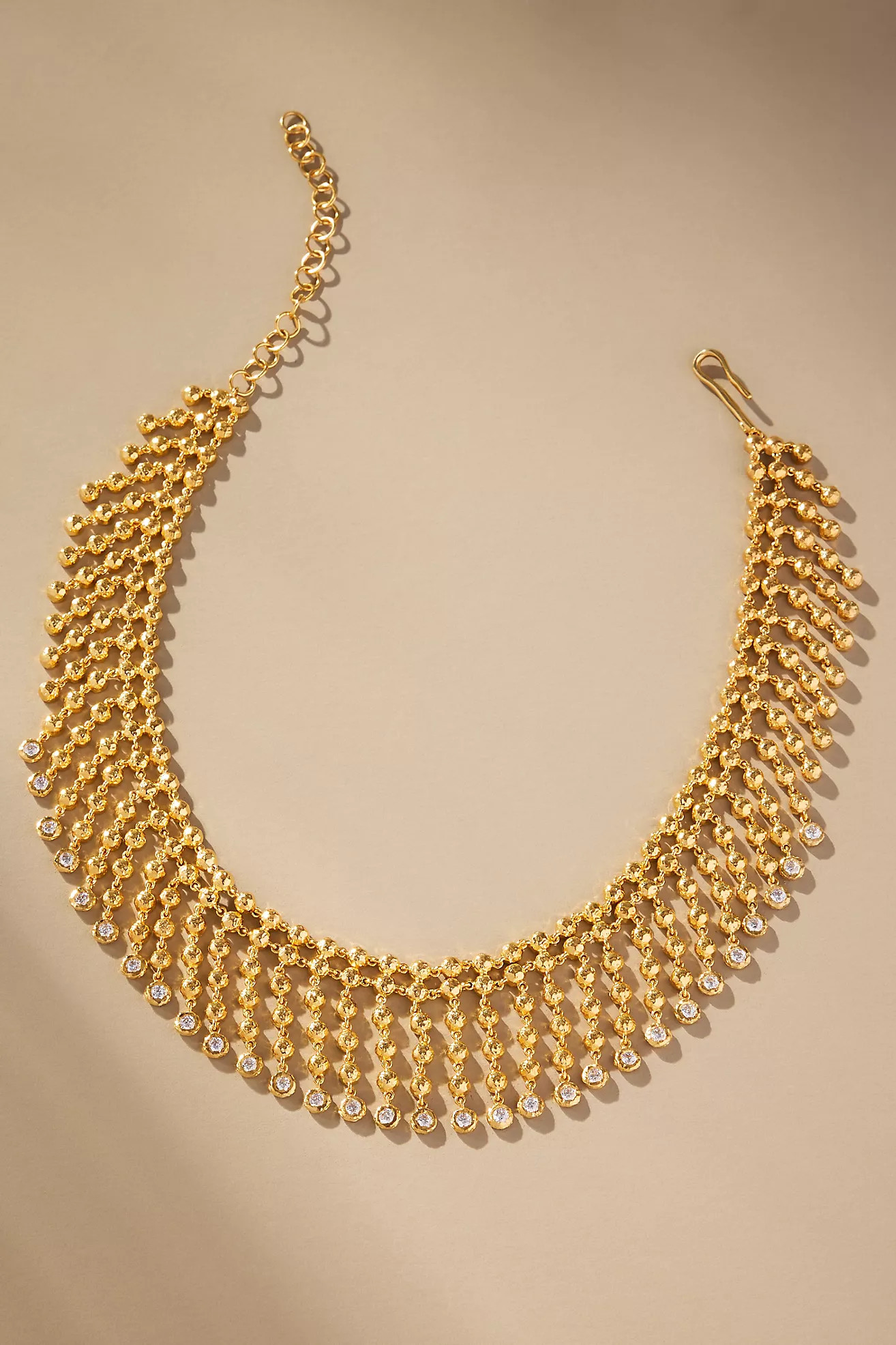 Joanna Laura Constantine Statement Stone Fringe Necklace | Anthropologie (US)