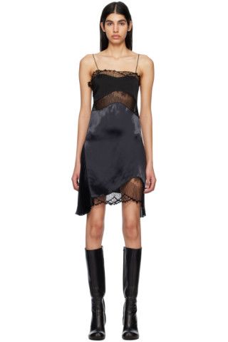 Victoria Beckham - Black Lace Minidress | SSENSE