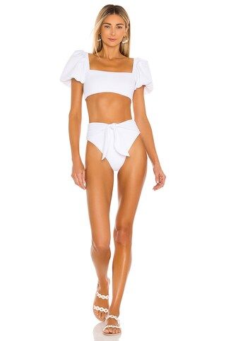 Agua Bendita x REVOLVE Calista Bikini Top in White from Revolve.com | Revolve Clothing (Global)