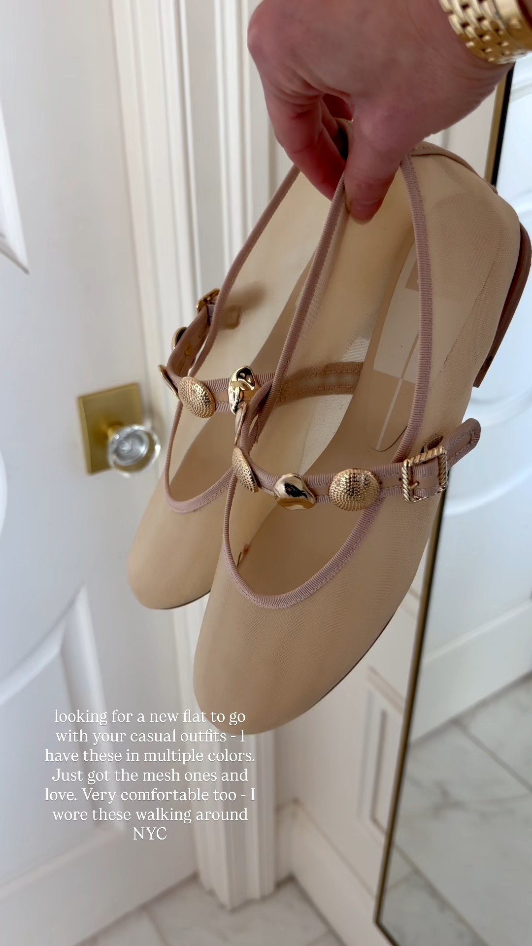 A cute and comfortable flat. I own in 3 colors, very comfy! I wore these all around nyc - passed the  comfort test 