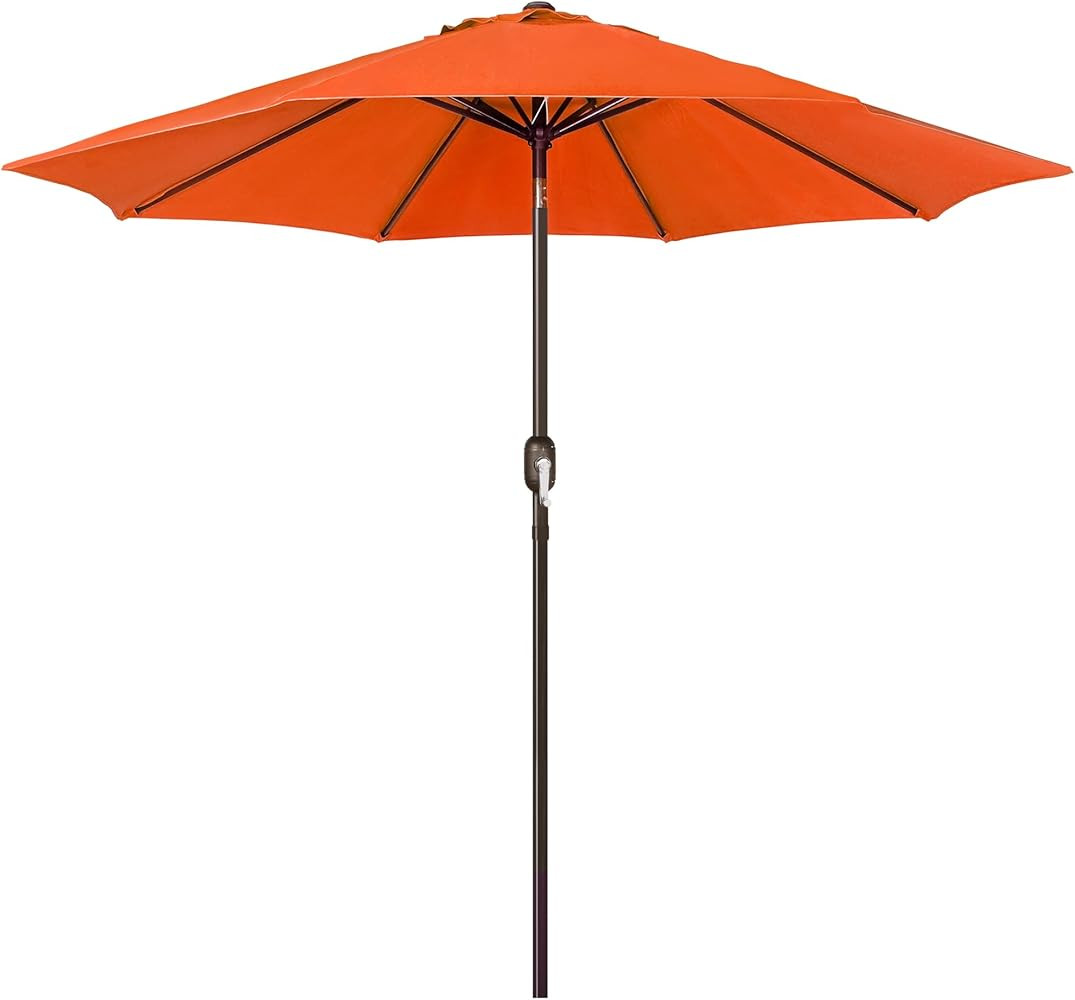 Blissun 9' Outdoor Patio Umbrella, Outdoor Table Umbrella, Yard Umbrella, Market Umbrella with 8 ... | Amazon (US)