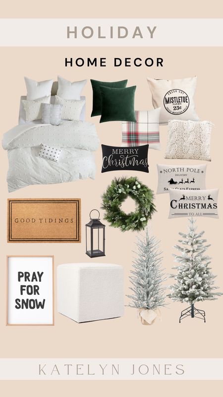 holiday home decor / home finds / christmas finds / christmas style / christmas essentials / christmas beddings / christmas throw pillows / faux trees / welcome mat / holiday scent pieces 

#LTKSeasonal #LTKHoliday #LTKhome