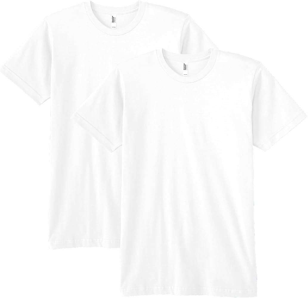 American Apparel unisex-adult Fine Jersey T-shirt, Style G2001, 2-pack | Amazon (US)