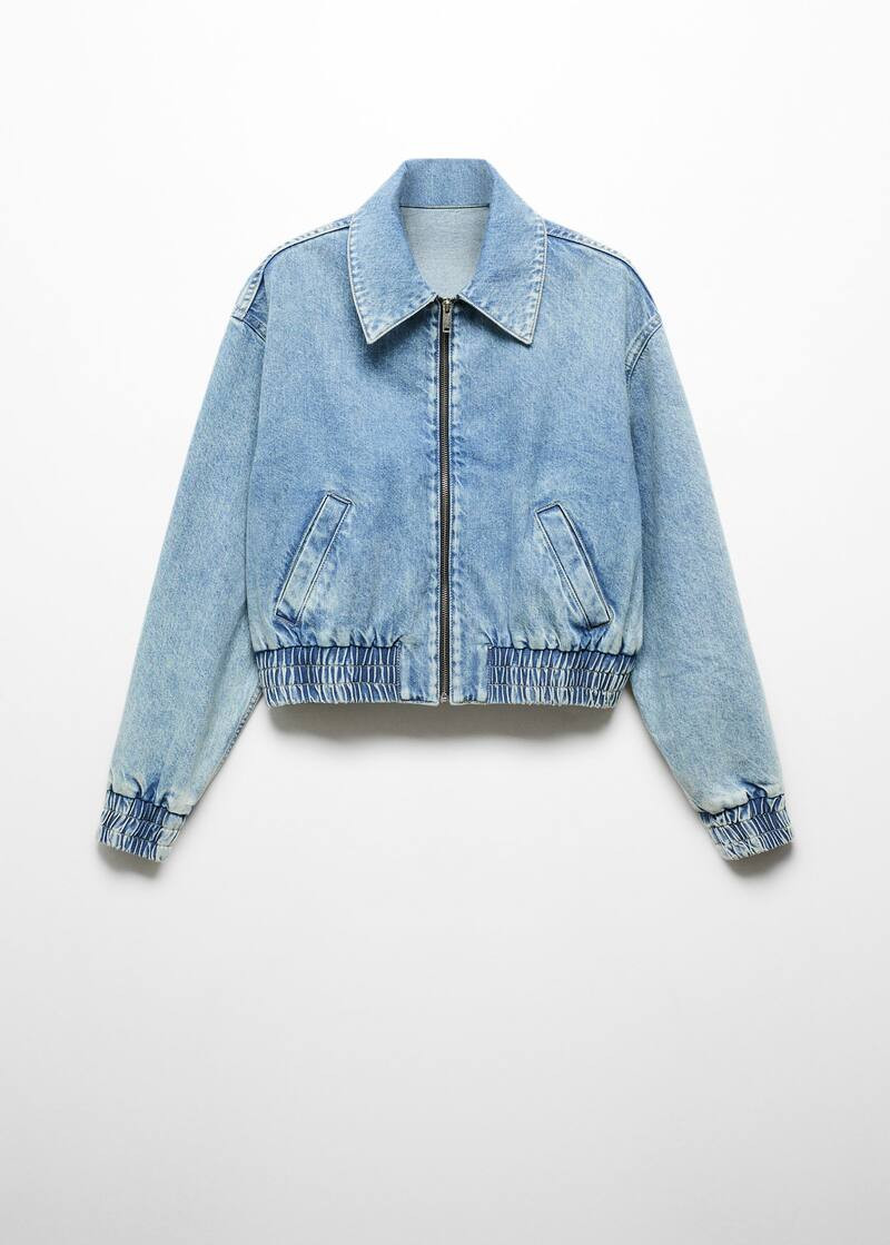 Denim bomber jacket -  Women | Mango USA | MANGO (US)