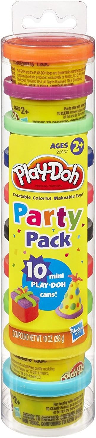 Play-Doh Party Pack 10 1oz Cans of Assorted Color | Amazon (US)