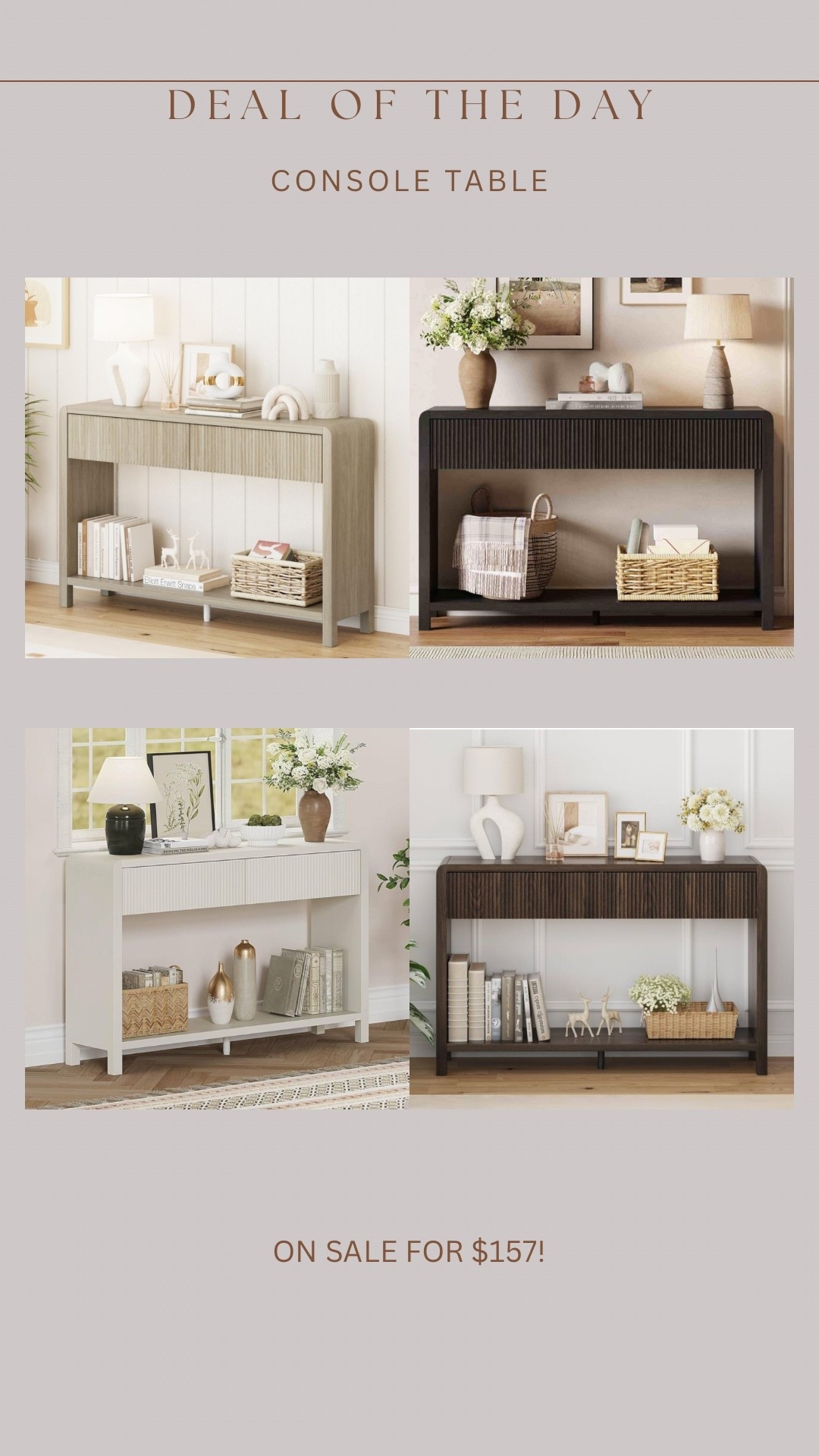 Gorgeous new console table on sale!!! Review photos are stunning!! 😍🙌🏻

#LTKHome #LTKSaleAlert #LTKStyleTip