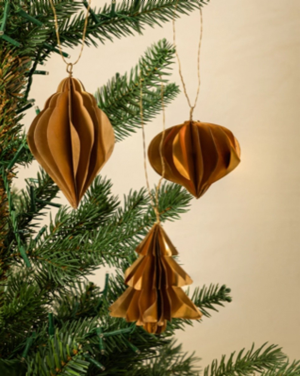 Brass Christmas tree or ornaments- holiday decor - Christmas tree decor 

#LTKHoliday #LTKGiftGuide #LTKSeasonal
