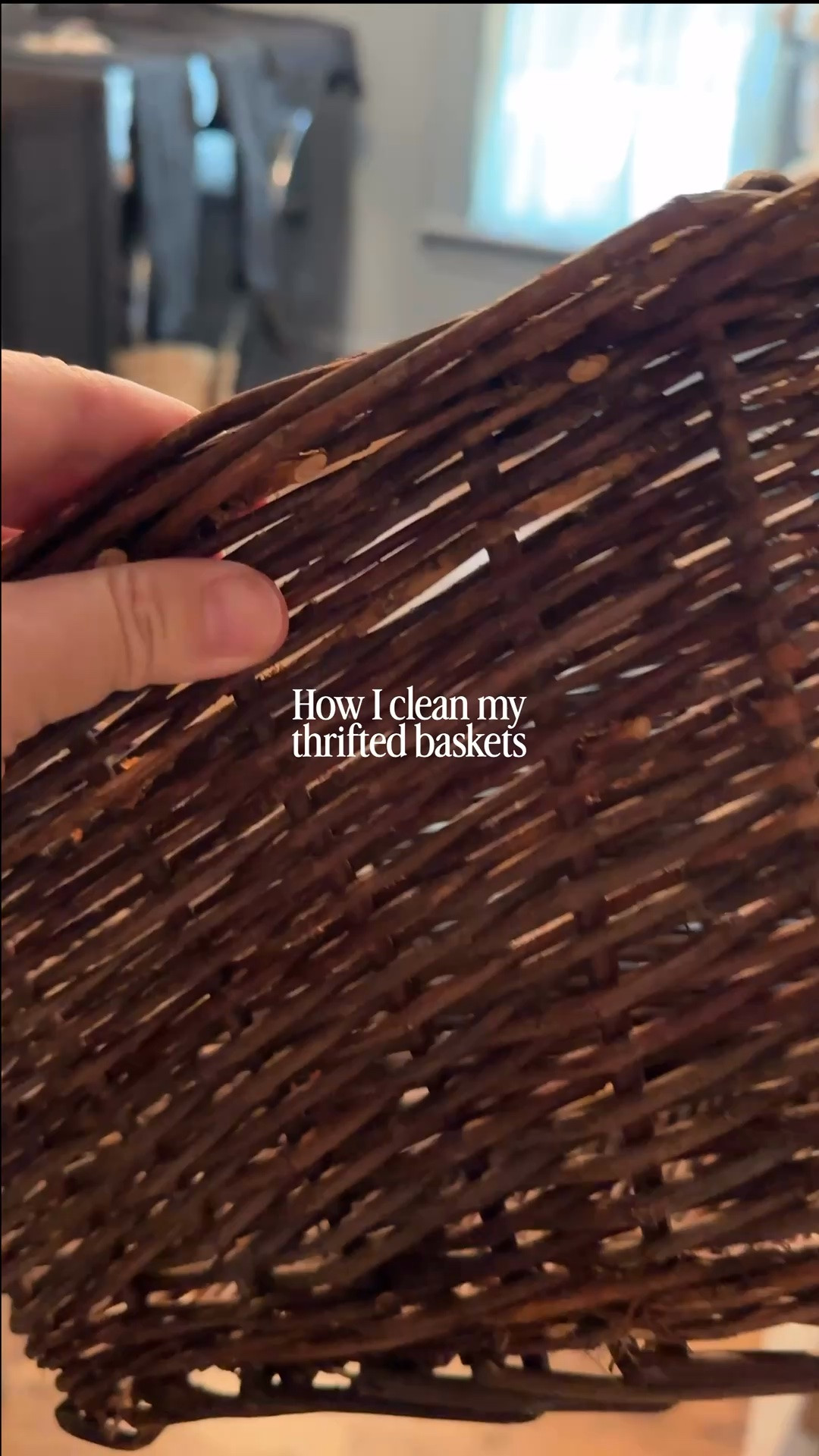 How I clean my thrifted baskets.

#LTKHome