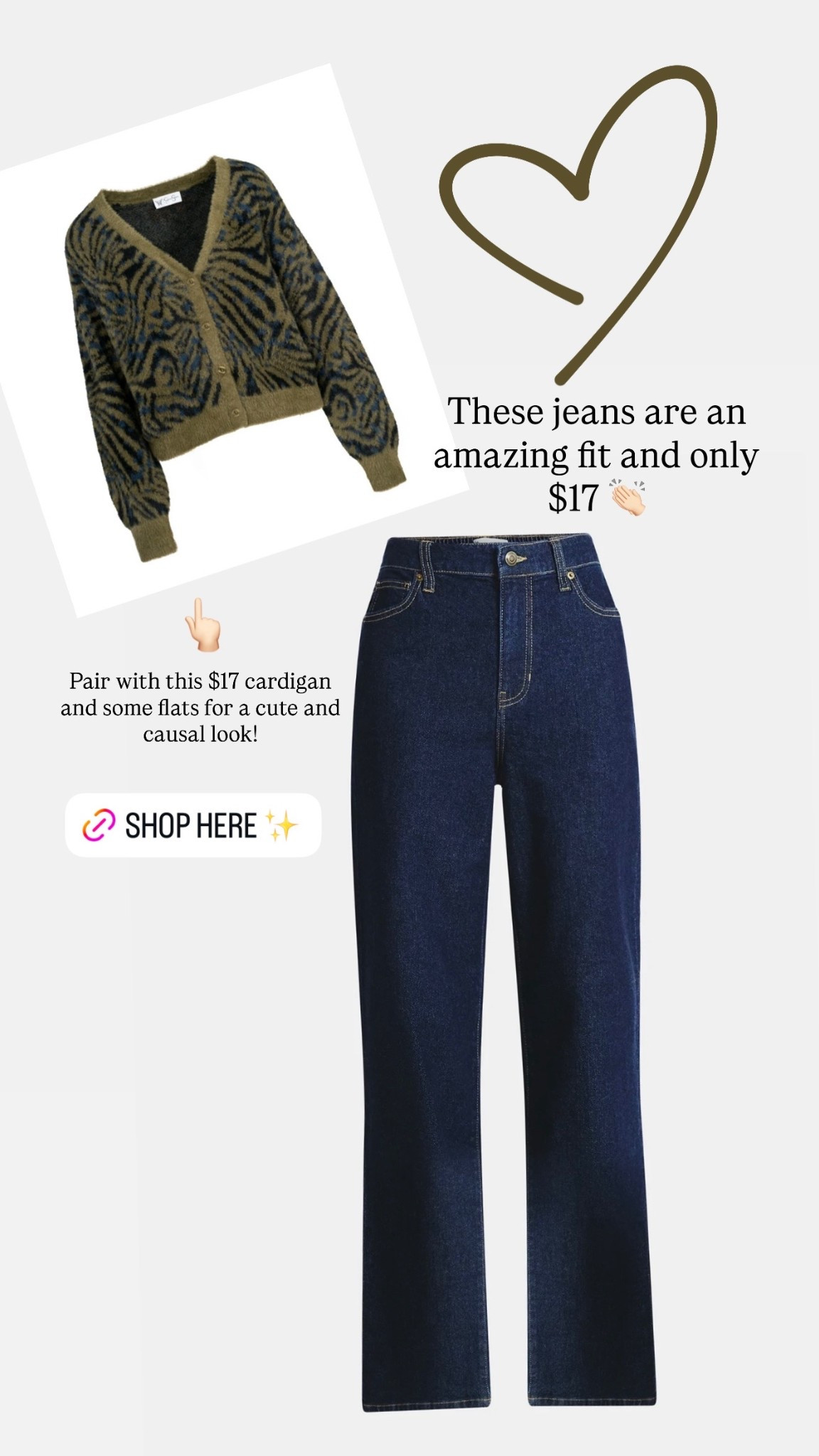 The cutest, casual Walmart outfit 🤍 I own both pieces and they are fantastic! The wide leg denim has elastic in the back making them super comfy! 

#LTKgrwm #LTKootd #LTKSaleAlert