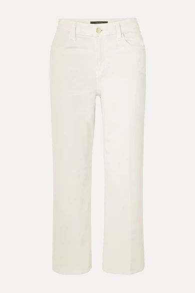 Joan cropped cotton-blend corduroy wide-leg pants | NET-A-PORTER (US)