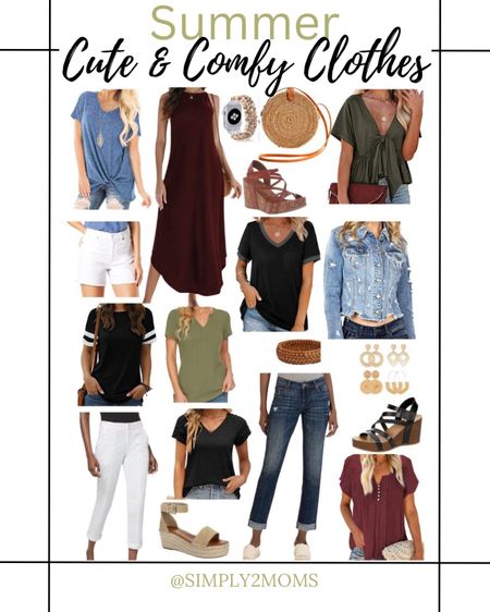 Comfortable summer outfits for women over 50. 5’1” and 138 pounds. 

#LTKFind #LTKshoecrush #LTKcurves