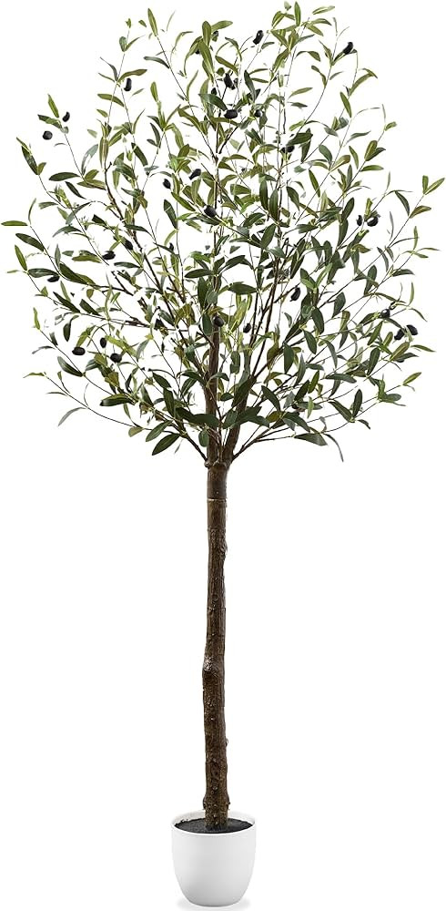 Best Choice Products 8Ft Artificial Olive Tree, Lifelike Faux Tree w/Planter Pot, Indoor Home Off... | Amazon (US)