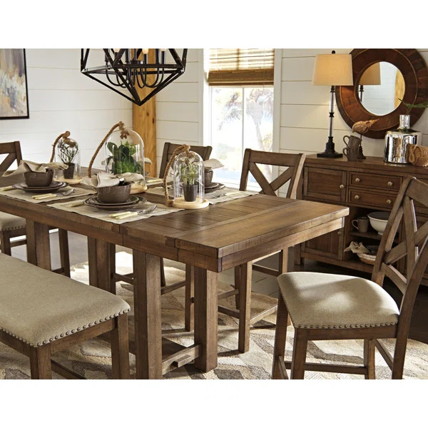 Hannalise Extendable Trestle Dining Table | Wayfair Professional