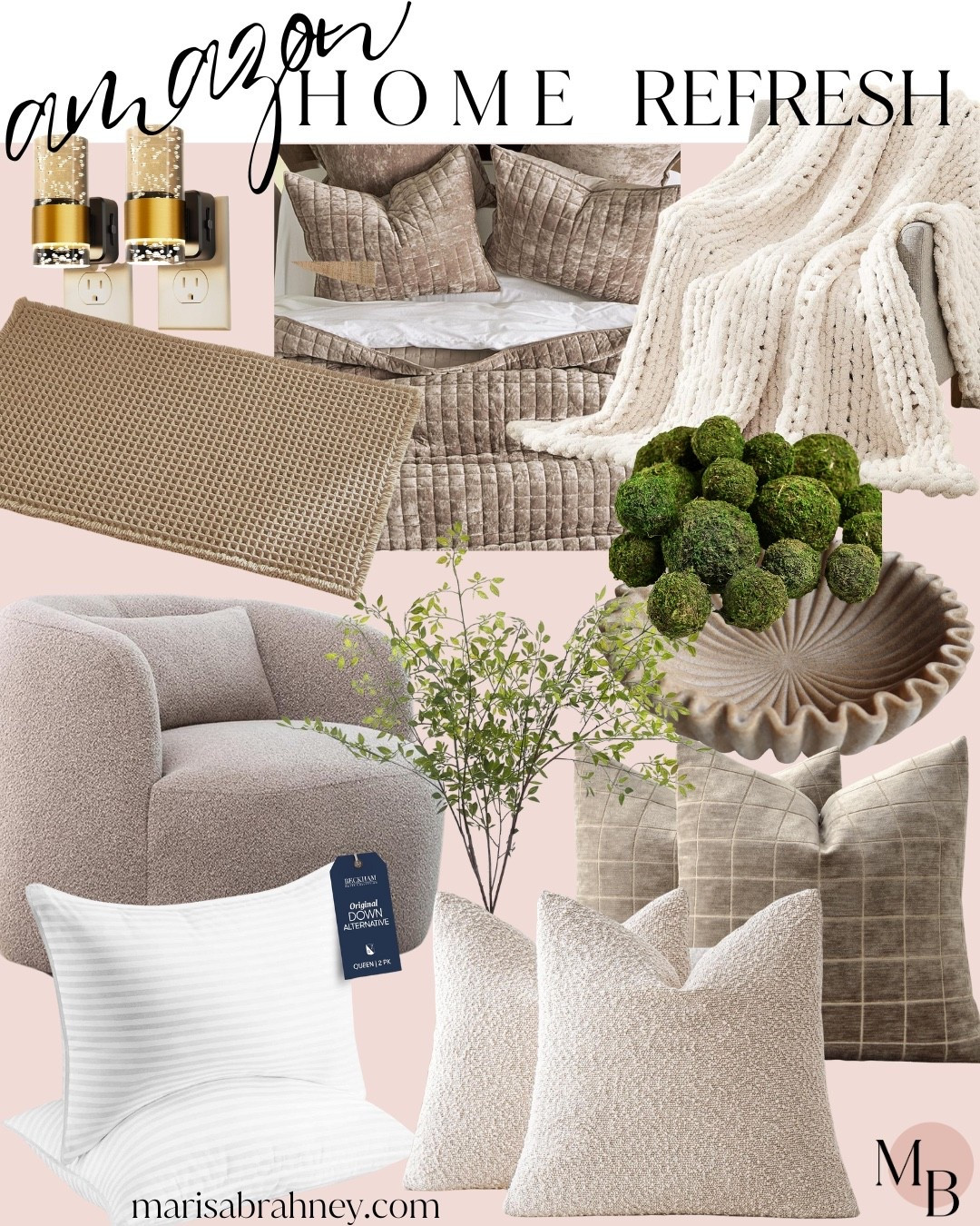 Amazon home refresh: New Year refreshes for your home, all with a #potterybarn feel on an #amazinbudget! #amazonhome #amazoninfluencer 