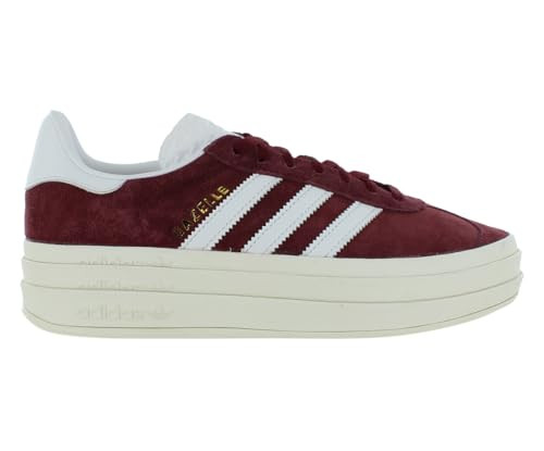 Adidas Gazelle Bold Womens Shoes Size 5.5, Color: Maroon/White-Red | Amazon (US)