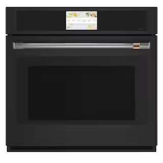 30 in. Smart Single Electric Wall Oven with Convection and Self Clean in Matte Black, Fingerprint... | The Home Depot