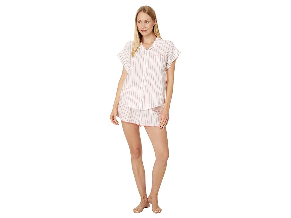 P.J. Salvage Live In The Moment Pajama Pj Set Women's Pajama Sets Ivory : MD (US 6-8), Cotton | Zappos
