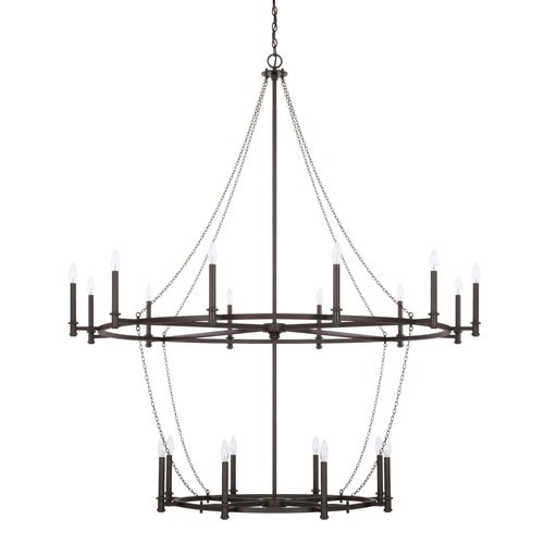 Capital Lighting Fixture Company Lancaster Black Iron 20 Light Chandelier 528702bi | Bellacor | Bellacor