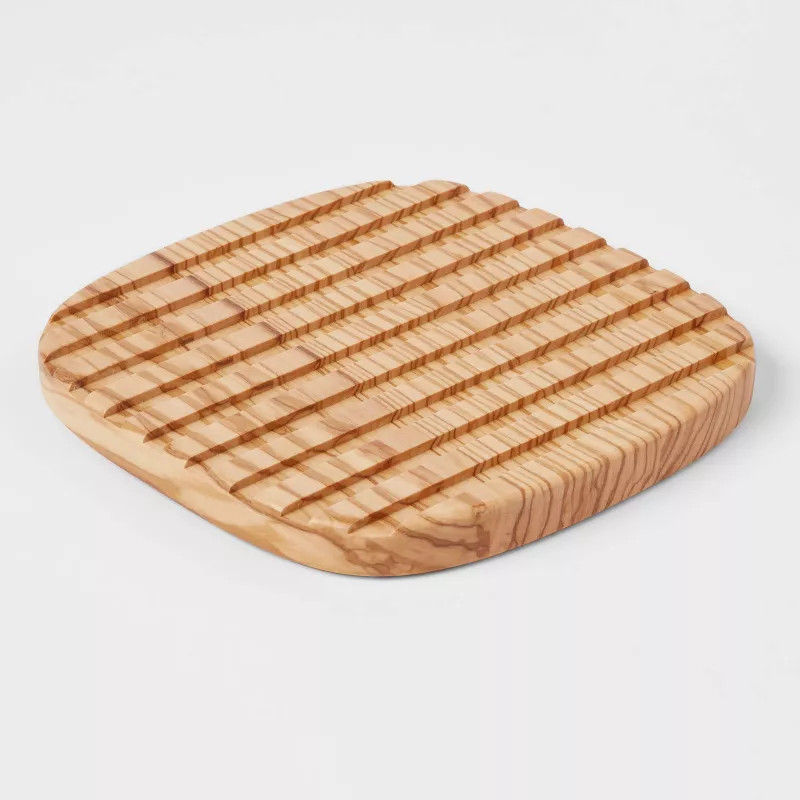 Olivewood Slatted Trivet - Threshold™ | Target