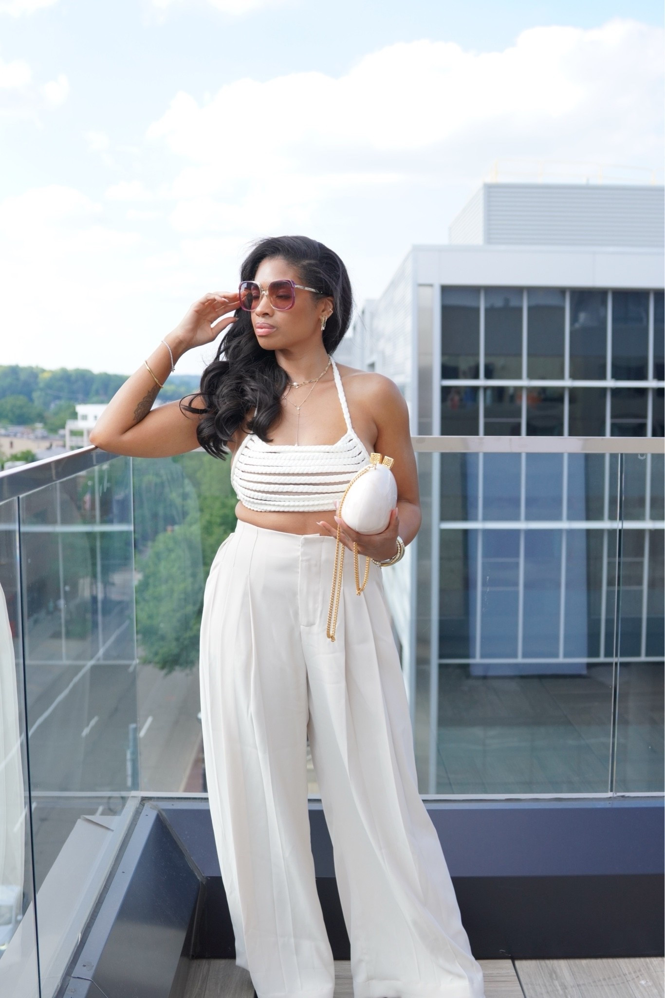 Breezy euro summer vibes with a touch of African elegance. 

Top and pants in size XS this brand runs large so size down. 

Bag in Marble now sold out but similar shade is the snakeskin.

#LTKdayinmylife #LTKOver40 #LTKMidsize