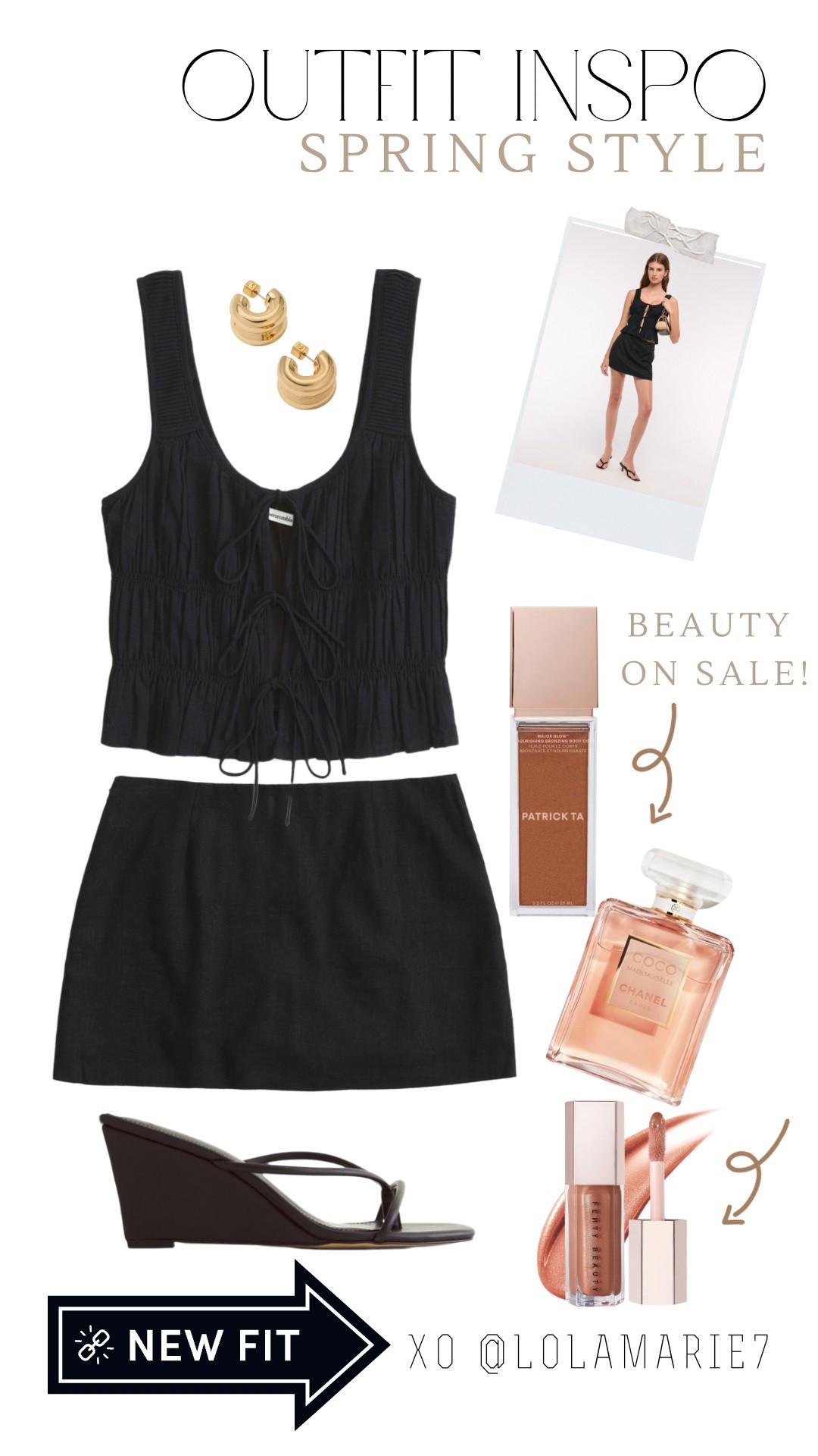 Love this cute little set for spring & summer 🖤

Spend $120+ and use code EXTRA20 to save 20% 

Code LOLAMARIE on earrings 🫶🏼

Beauty on sale at #Sephora use code SAVEMORE✨ 

#LTKBeauty #LTKFindsUnder100 #LTKStyleTip