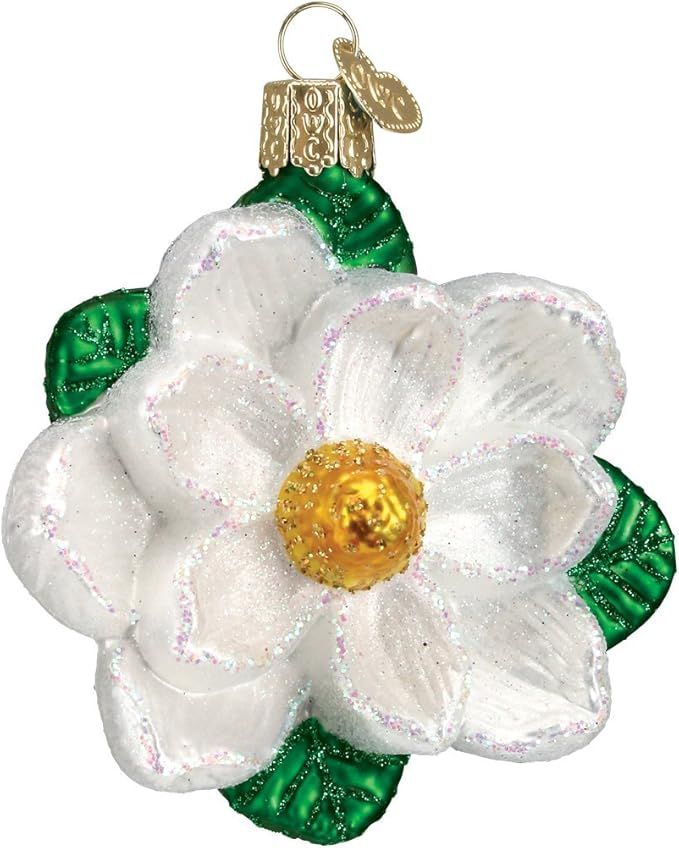 Old World Christmas Garden Gifts Glass Blown Ornaments for Christmas Tree Magnolia | Amazon (US)