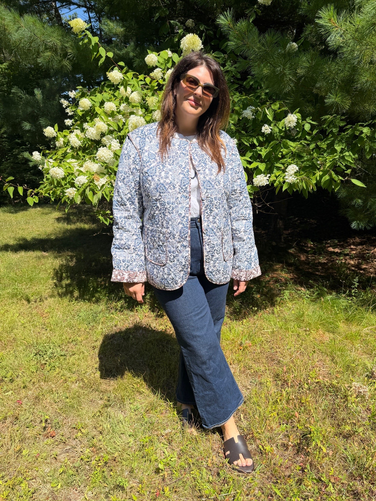 Another outfit that’s going to help me ease into fall. This jacket was actually too big so I sized down! That never happens! Thanks for continuing to champion your extended sizing, Hill House!