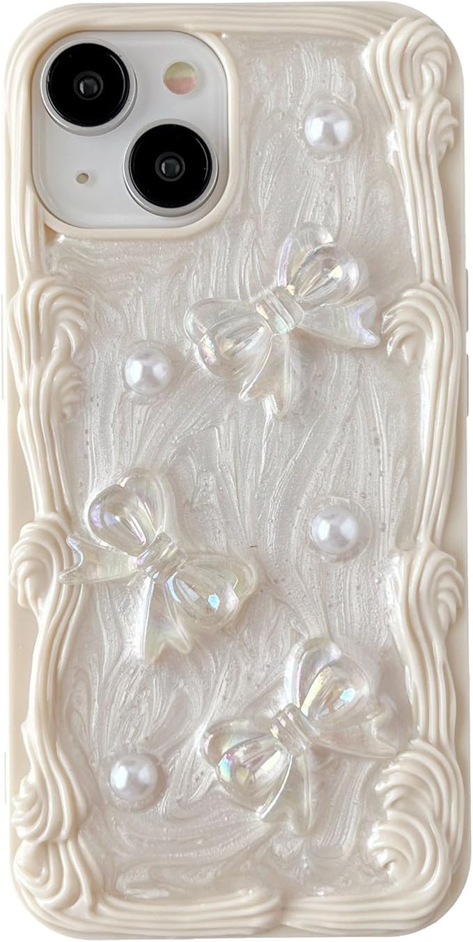 Caseative for iPhone 15 Pro Max Case,3D Roman Column Border Shape Bow Knot Glitter Compatible wit... | Amazon (US)