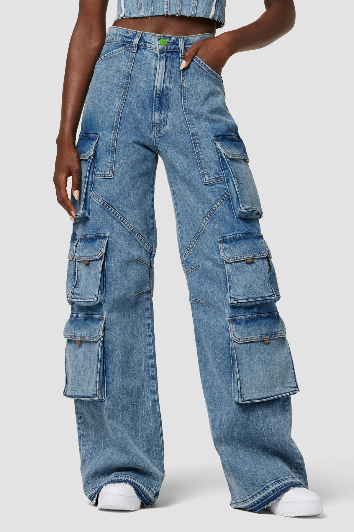 Hudson x Zoe Costello Janis High-Rise Wide Leg Cargo | Hudson Jeans