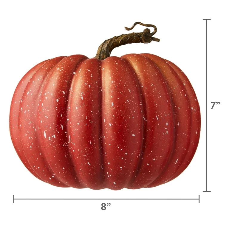 Harvest Orange Foam Pumpkin with Cream Speckles, by Way To Celebrate | Walmart (US)