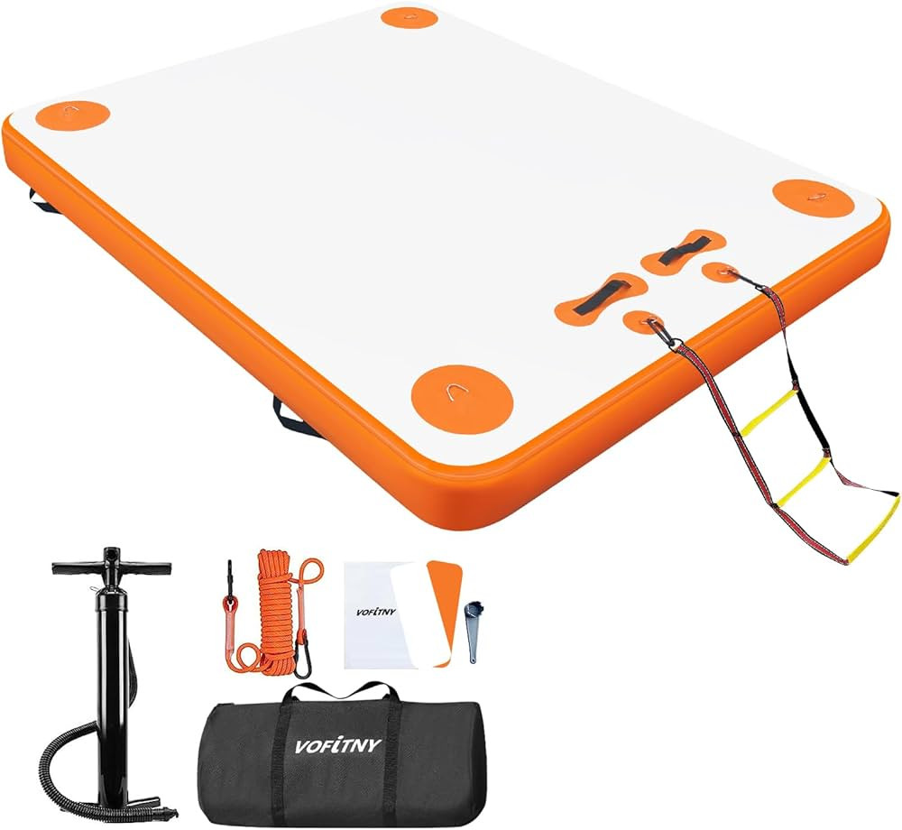 Inflatable Floating Dock Water Mat Platform Island Lake Floats for Adults Kids Dogs Water Recreat... | Amazon (US)