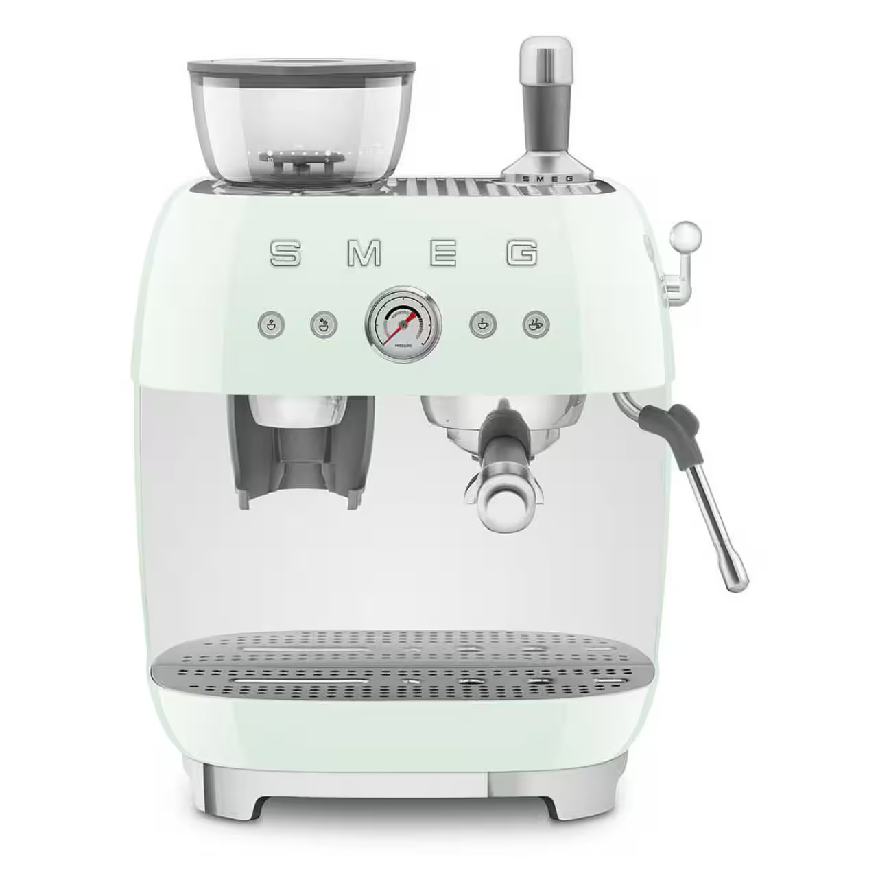 SMEG - EGF03 Semi Automatic Espresso Machine - Pastel Green | Best Buy U.S.