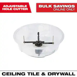 Milwaukee 2 in. to 7 in. Black Oxide Adjustable Hole Saw Cutter 49-56-0320 - The Home Depot | The Home Depot