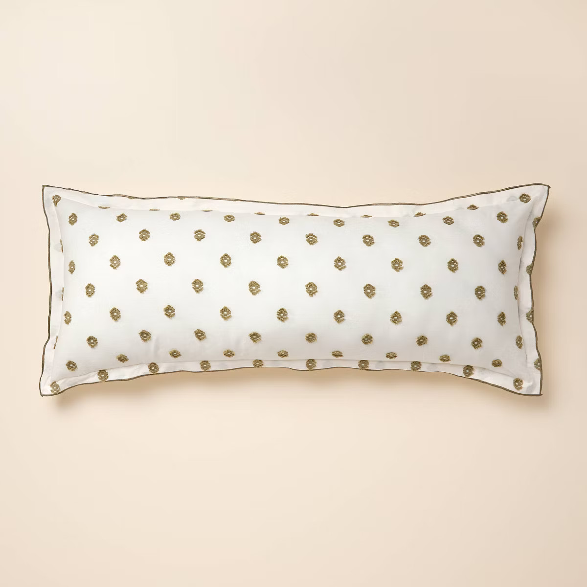 36"x14" Clip Dobby Lumbar Throw Pillow Cover - Hearth & Hand™ with Magnolia | Target