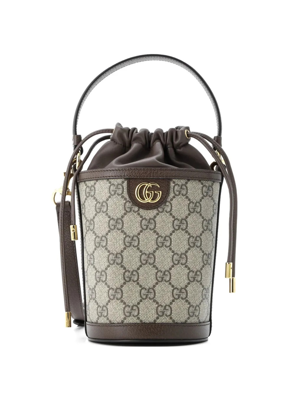 Gucci Pre-Owned GG Coated Canvas Ophidia Bucket Bag - Brown | Farfetch Global