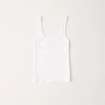 Women's Scoopneck Tank Top | Women's Tops | Abercrombie.com | Abercrombie & Fitch (US)