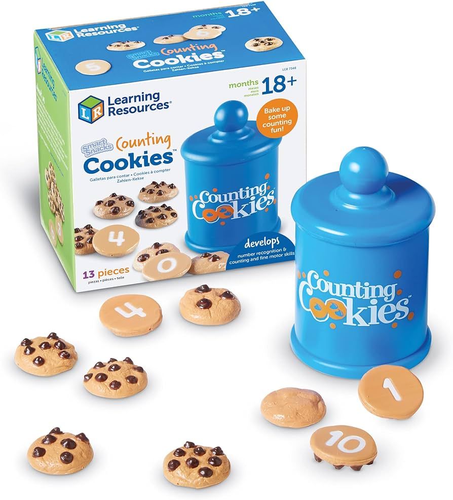 Amazon.com: Learning Resources Smart Counting Cookies - 13 Pieces, Ages 18+ Months Toddler Counti... | Amazon (US)
