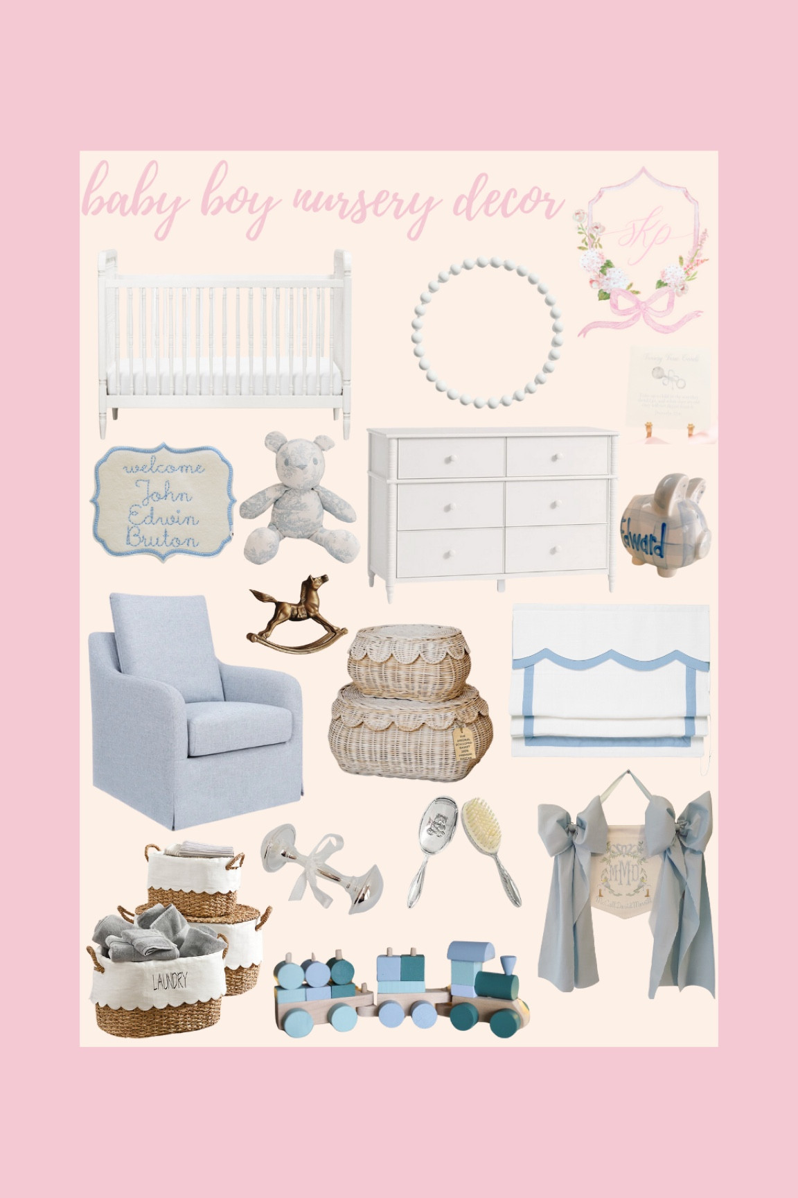 Baby boy nursery decor 🩵🧸✨ 

#LTKBaby