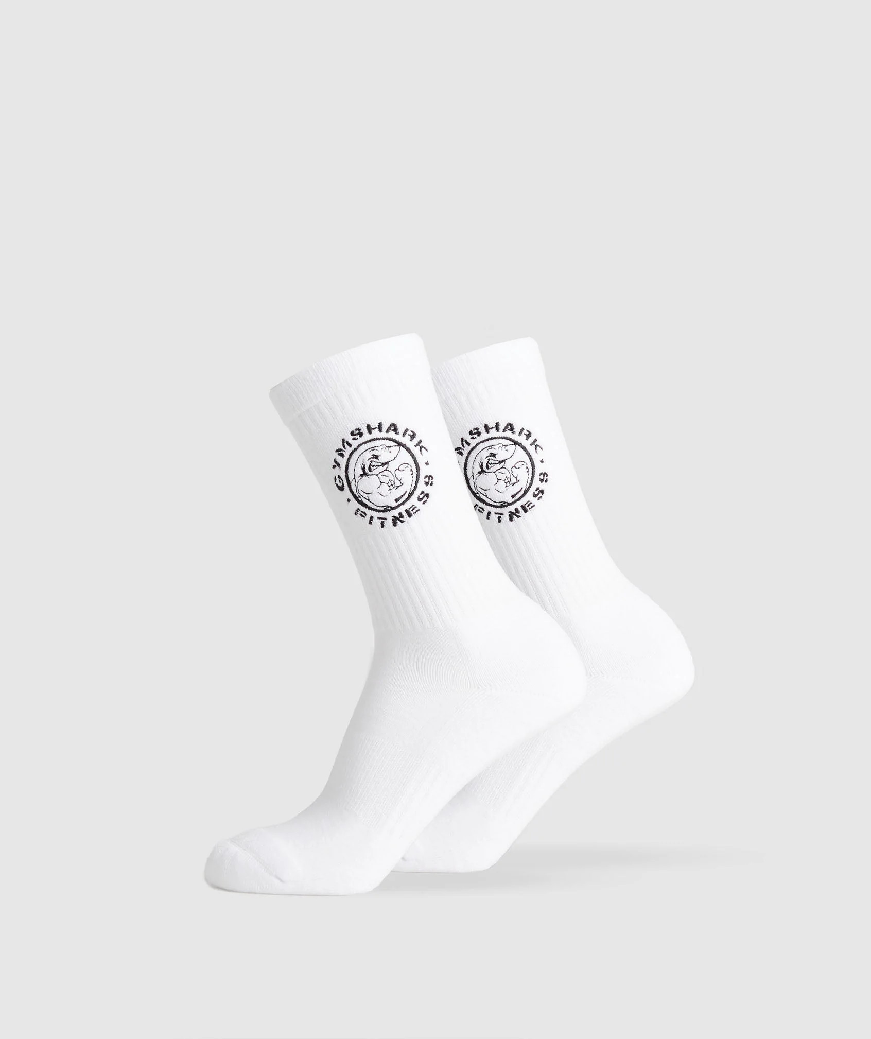 Gymshark Legacy Crew 2pk - White | Gymshark US