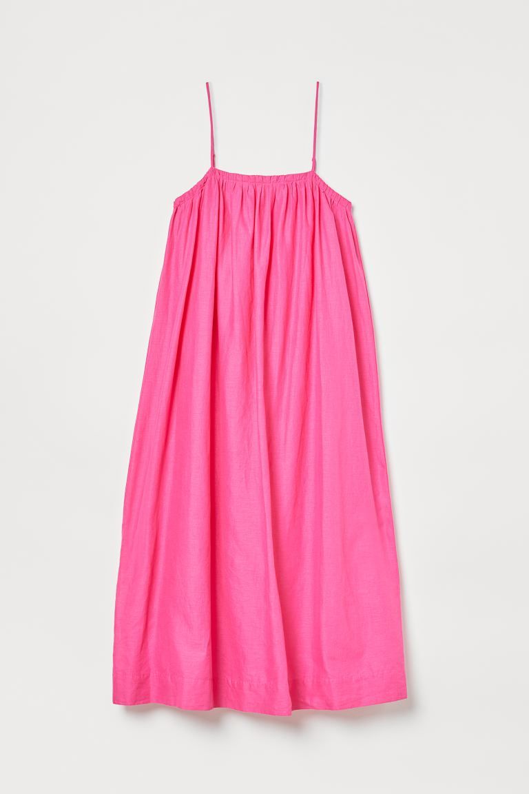 Voluminous Linen-blend Dress | H&M (US + CA)