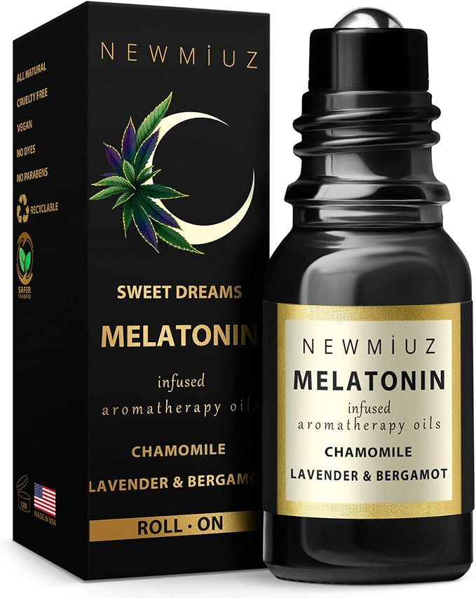Melatonin Deep Sleep Essential Oil Roll On Calming Aromatherapy Stick Lavender Bergamot Frankince... | Amazon (US)