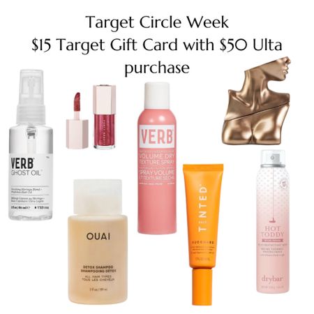 Target Circle Week is here! There are so many great deals including Ulta. You can get a $15 Target Gift Card with a $50 purchase. Here are some of my favorites to get you there! 

#LTKxTarget #LTKbeauty #LTKsalealert