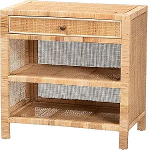 Baxton Studio Bella Console Table, One Size, Natural Brown | Amazon (US)