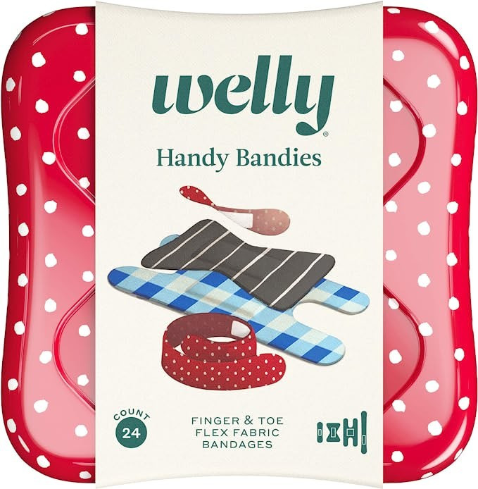 Welly Bandages - Handy Bandies | Adhesive Flexible Fabric Bravery Badges | Assorted Shapes for Mi... | Amazon (US)