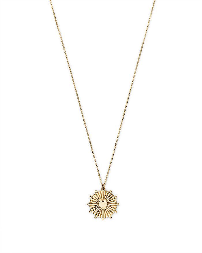 Moon & Meadow 14K Yellow Gold Heart Disc Pendant Necklace, 17" Jewelry & Accessories - Bloomingda... | Bloomingdale's (US)