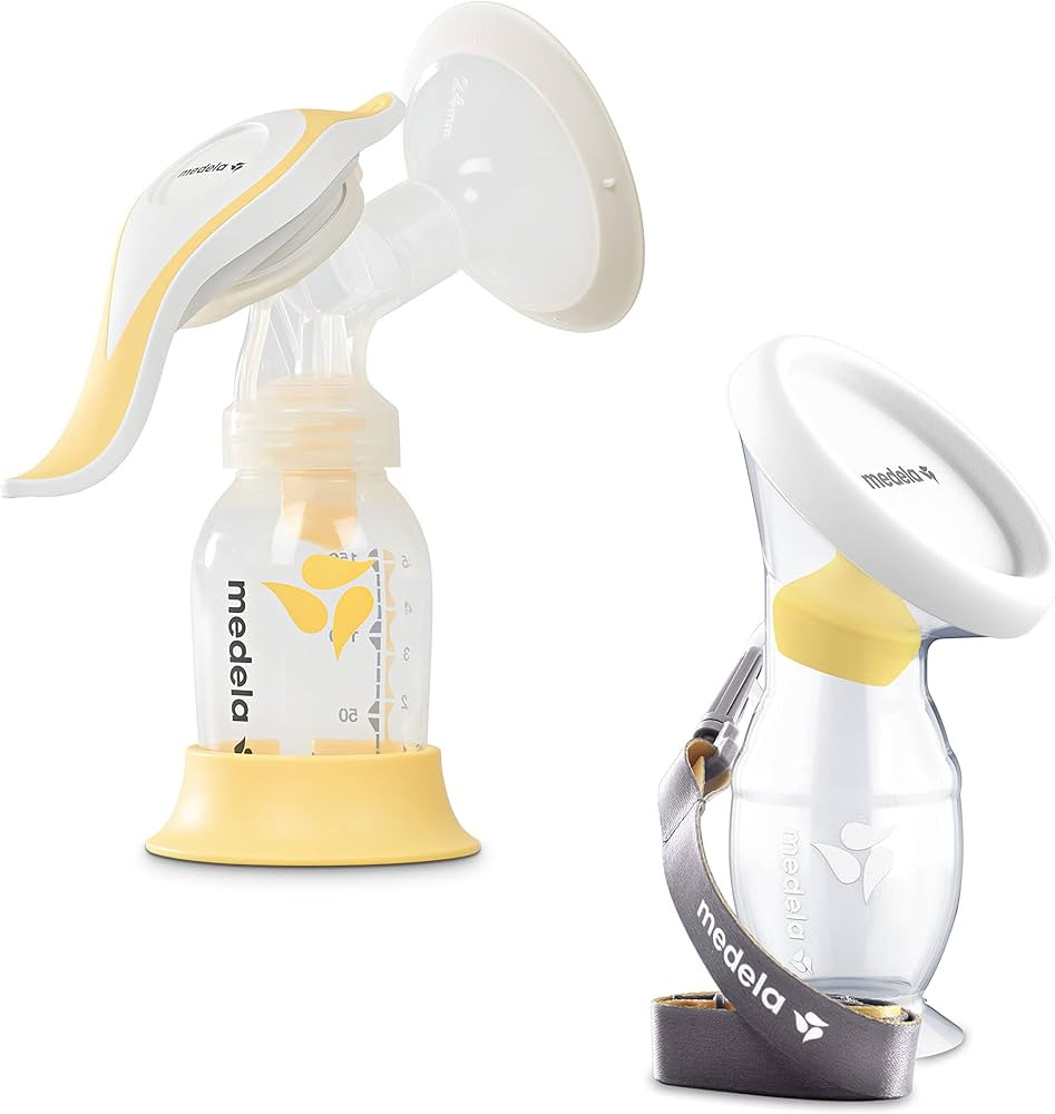 Medela Manual Breast Pump Set - Perfect Pair Bundle, Includes Harmony Manual Breast Pump & Silico... | Amazon (US)