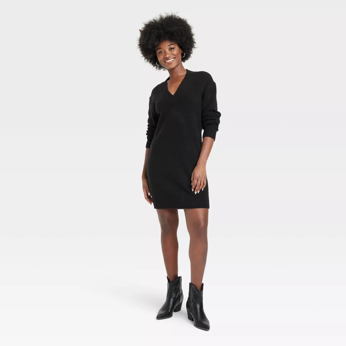 Women's Long Sleeve Tunic Mini Sweater Dress - Universal Thread™ | Target