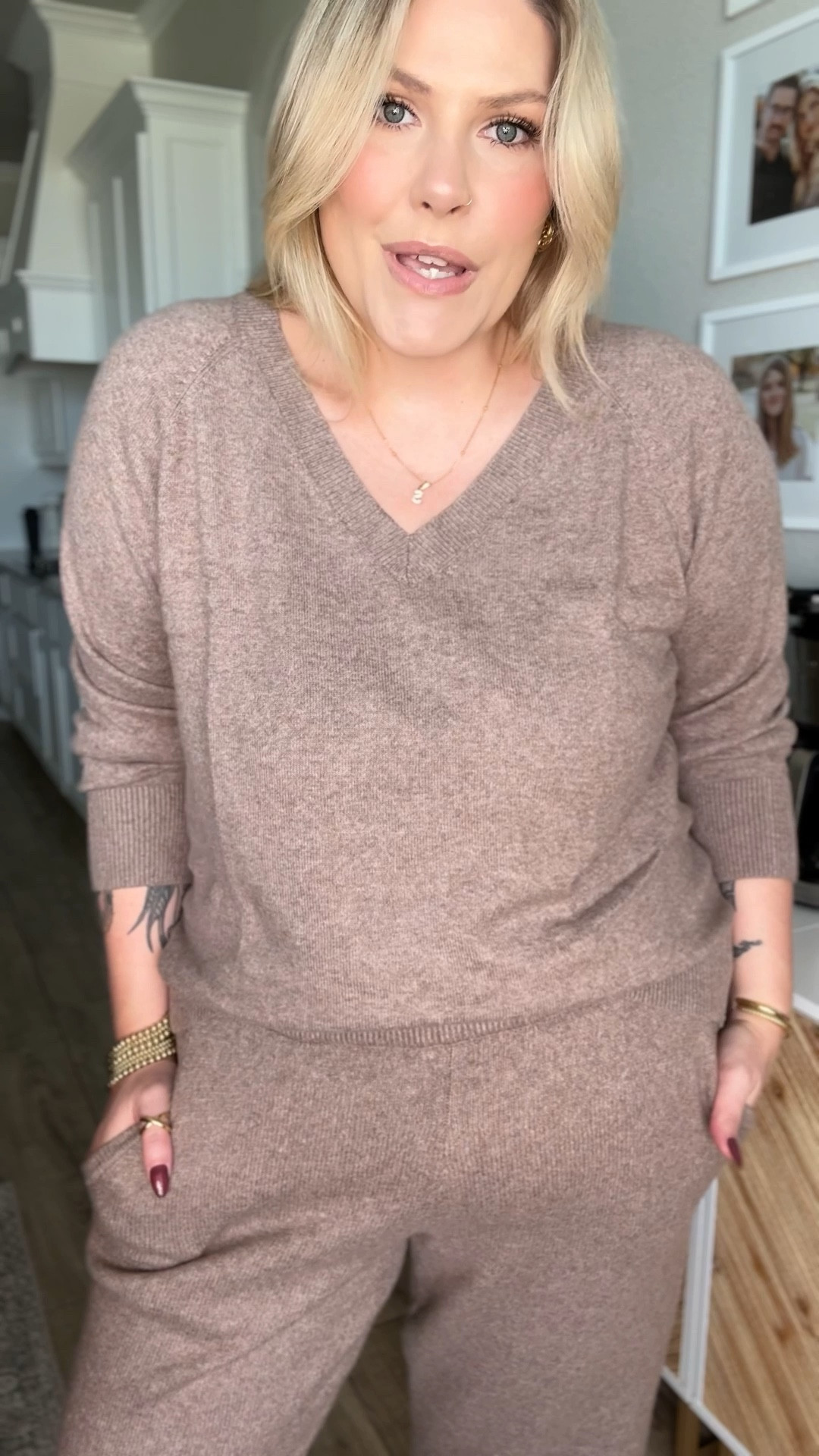 50% off and this sweater is only $16!!

Xl in sweater
Xl tall in pants 

#LTKStyleTip #LTKPlusSize #LTKSaleAlert