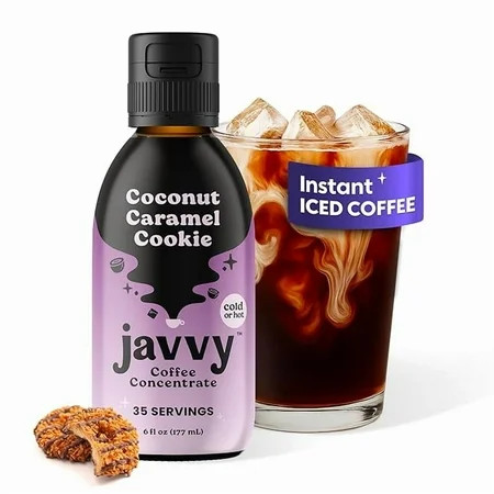 Coffee Concentrate - Cold Brew Coffee, Perfect for Hot or Iced Instant Coffees, Hot Drinks, Cold Brew Concentrate, 35 Servings - Coconut Caramel Cookie | Walmart (US)